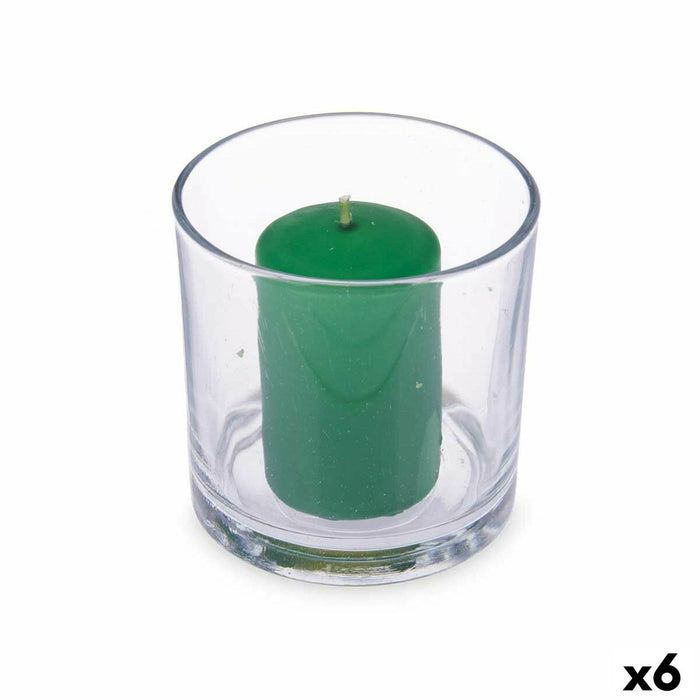 Lumânare Parfumată 10 x 10 x 10 cm (6 Unități) Pahar Bambus