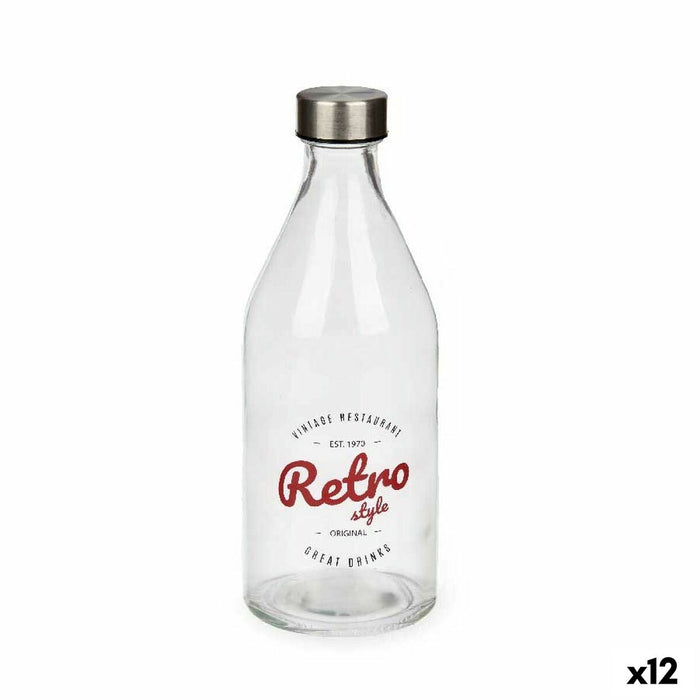 Sticlă (de pus lichide) Retro Sticlă 1 L (12 Unități)