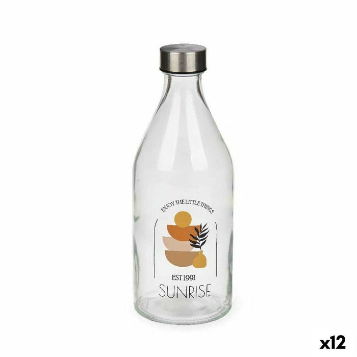 Sticlă (de pus lichide) Sunrise Sticlă 1 L (12 Unități)