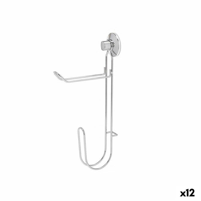 Suport pentru Role de Hârtie Igienică Oțel ABS 3 x 32 x 15 cm (12 Unități) Double