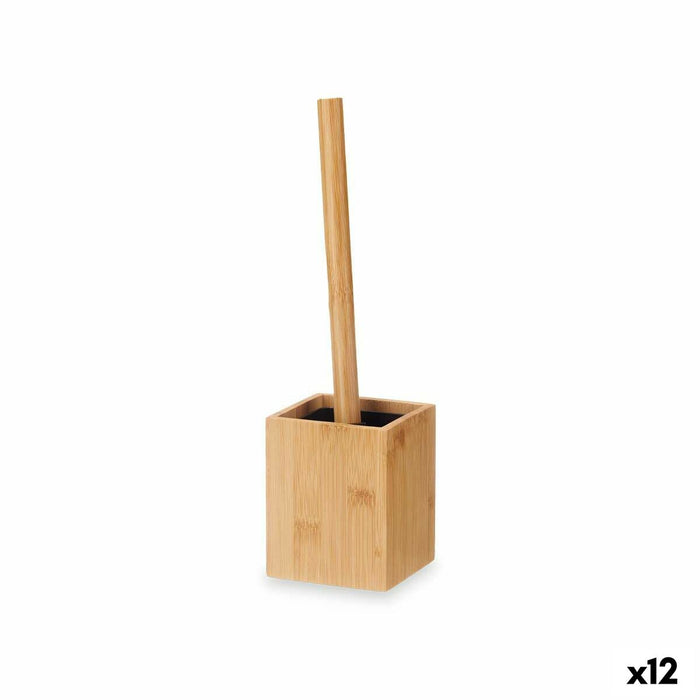 Perie pentru toaletă Bambus Plastic 10 x 36 x 10 cm (12 Unități)