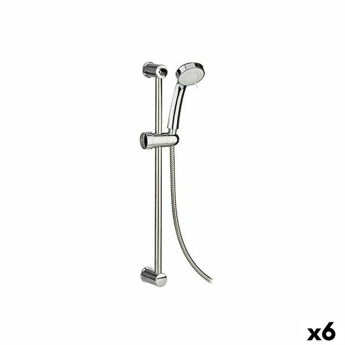 Coloana de dus Argintiu Oțel Plastic 3 Piese 18 x 8 x 72,5 cm (6 Unități)