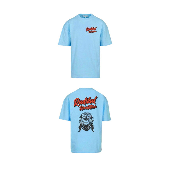 Tricou cu Mânecă Scurtă Bărbați RADIKAL Bear Albastru celest S