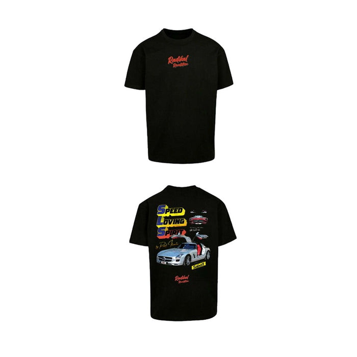 Tricou cu Mânecă Scurtă Bărbați RADIKAL SLS RAUL ITUARTE Negru L