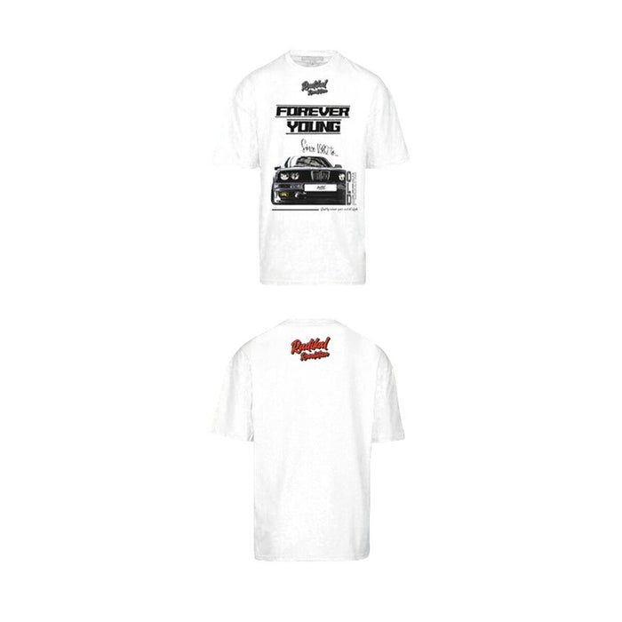 Tricou cu Mânecă Scurtă Bărbați RADIKAL FOREVER YOUNG Alb XXXL