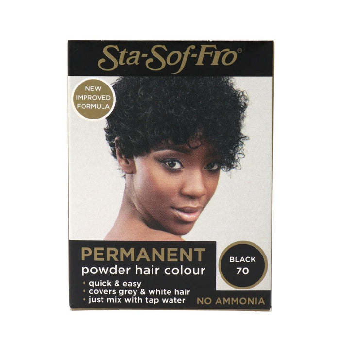Vopsea Permanentă Sta Soft Fro Powder Hair Color Black (8 g)