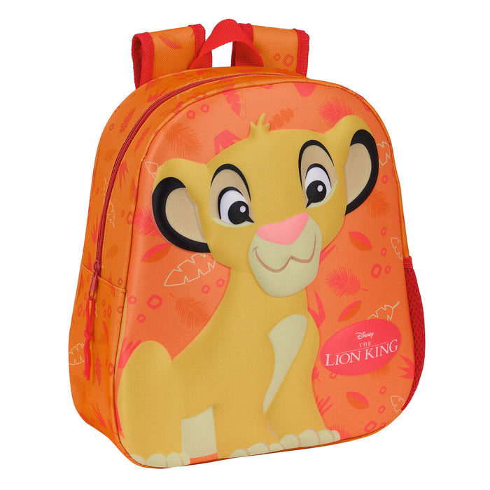 Rucsac pentru Copii 3D The Lion King Portocaliu 27 x 33 x 10 cm