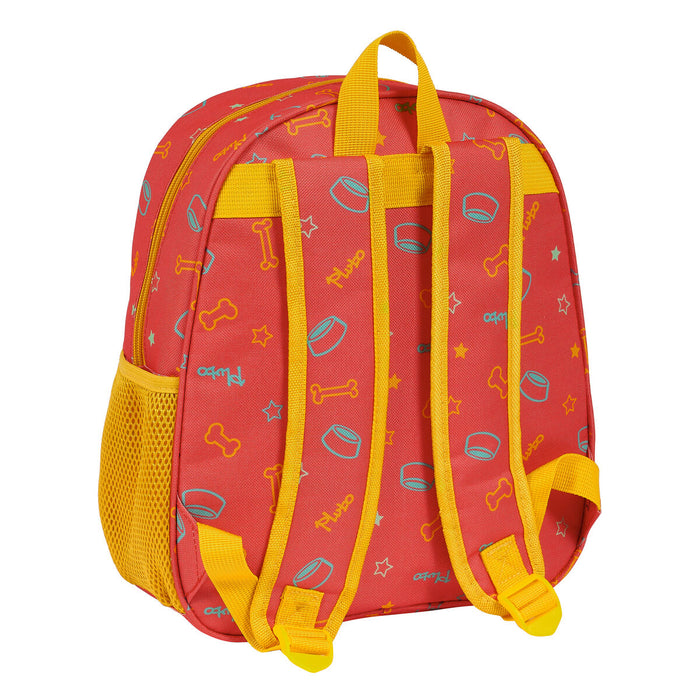 Rucsac pentru Copii 3D Clásicos Disney Pluto Portocaliu 27 x 33 x 10 cm