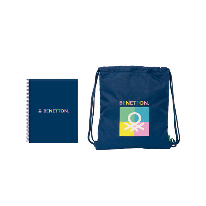 Set de Papetărie Benetton Cool Bleumarin 2 Piese