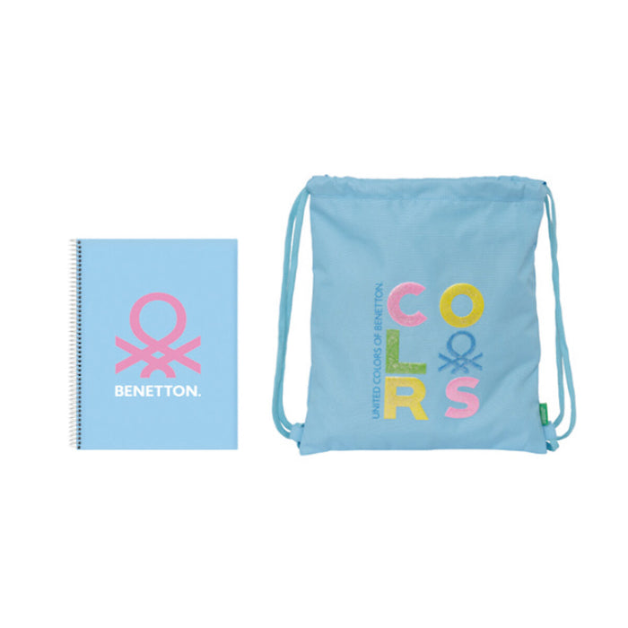 Set de Papetărie Benetton Spring Celeste 2 Piese