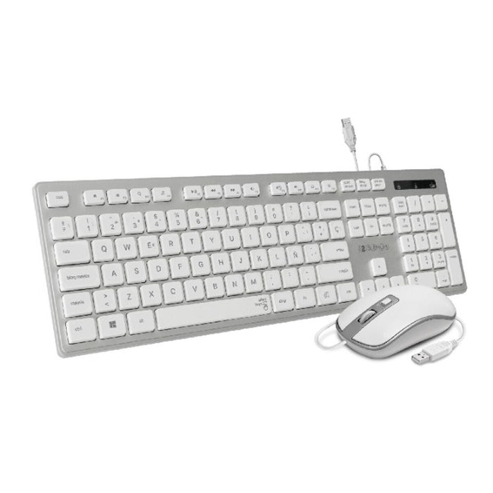 Tastatură și Mouse Subblim SUBKBC-CEKE60 Qwerty Spaniolă