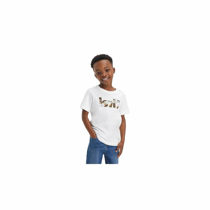 Tricou Levi's Camo Poster Logo Bright Alb