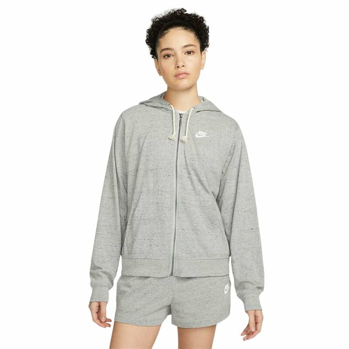 Jachetă Sport de Damă Nike Sportswear Gym Vintage Gri