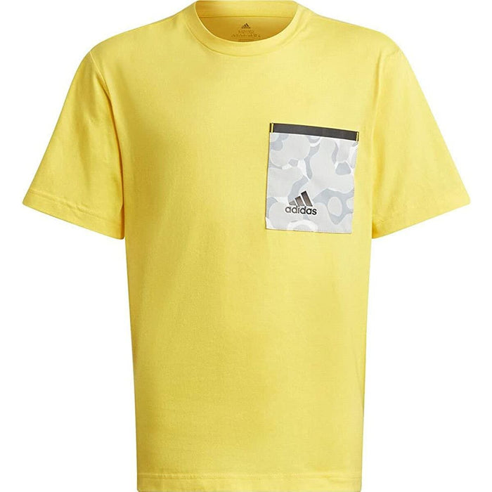 Tricou cu Mânecă Scurtă pentru Copii Adidas Future Pocket Galben
