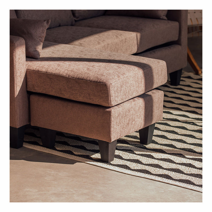 Canapea extensibilă Astan Hogar Chaise Lounge Ciocolată