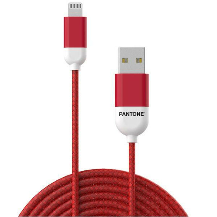 Cablu USB la Lightning Pantone 1,5 m Roșu
