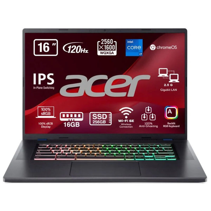 Laptop Acer Chromebook 516 GE CBG516-1H-72EW 16" Intel Core I7-1260P 16 GB RAM 256 GB SSD Qwerty Spaniolă