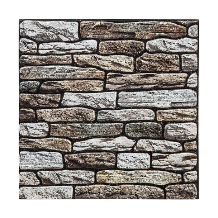Autocolante Atmosphera Perete Decorativ Cu descărcare Maro 2 Unități (30 x 30 cm)