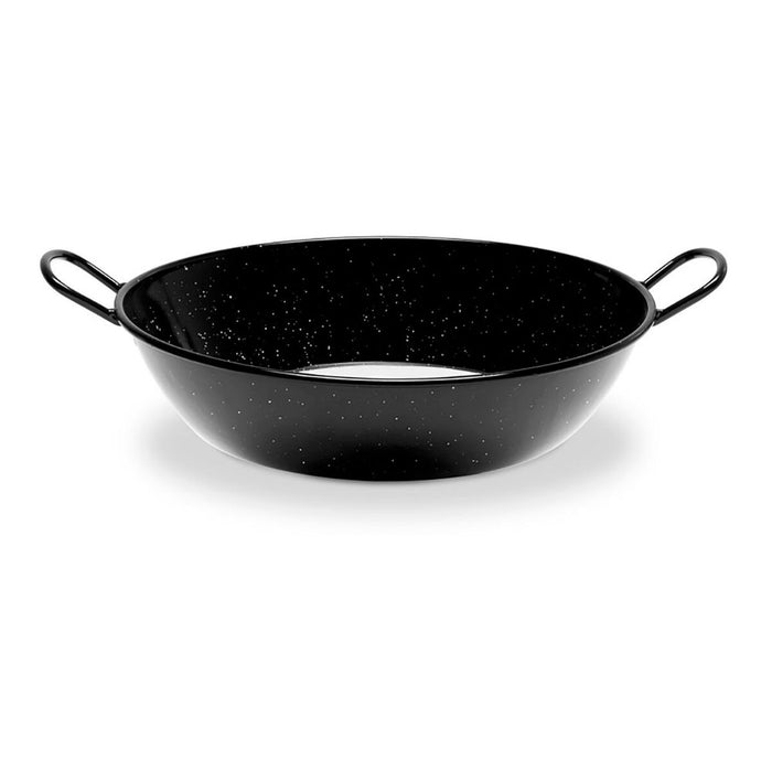 Tigaie adâncă cu mânere Vaello Negru Oțel emailat (Ø 40 cm)