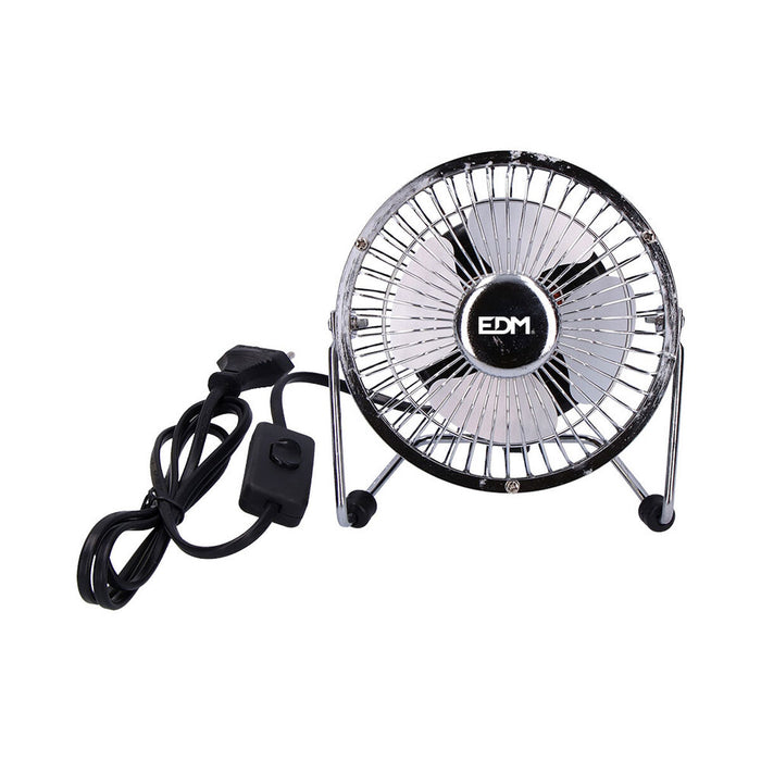 Ventilator de Masă EDM industrial Mini Argintiu Ø 10 x 15 cm