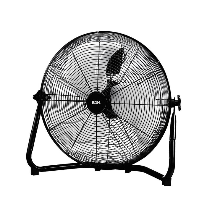 Ventilator de Podea EDM industrial Negru 110 W Ø 45 x 54 cm