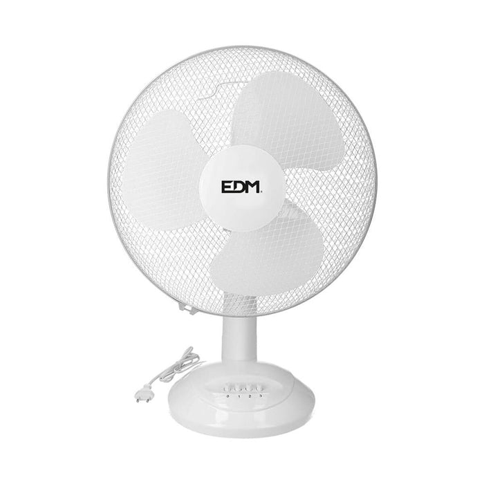 Ventilator de Masă EDM Alb 35 W Ø 30 x 48 cm