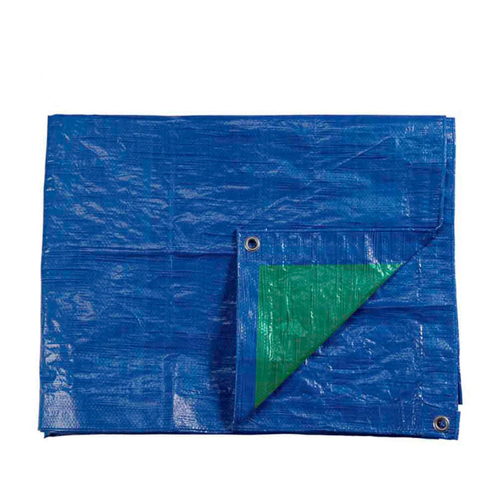 Copertină EDM Cu două fețe Albastru Verde 90 g/m² 3 x 4 m