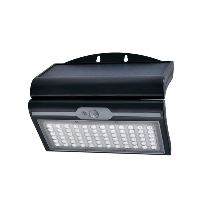 Lampă de perete EDM Senzor de Mişcare Solar 6 W Negru (6500 K)