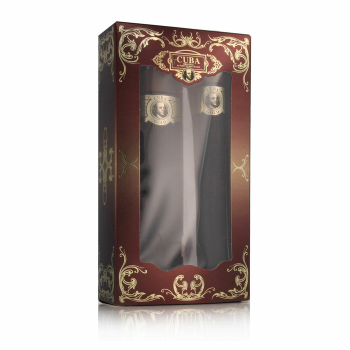 Set de Parfum Bărbați Cuba EDT Gold 2 Piese