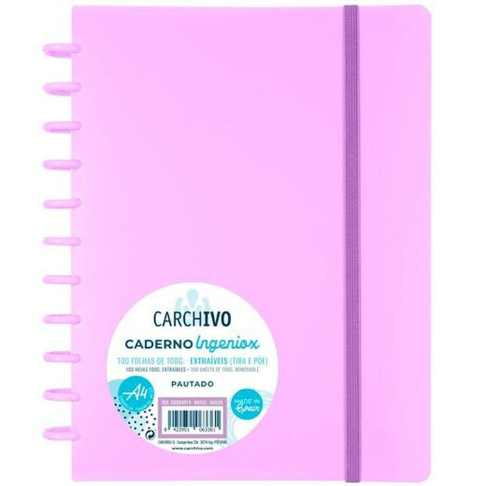 Notebook Carchivo Ingeniox Mov A4 100 Frunze