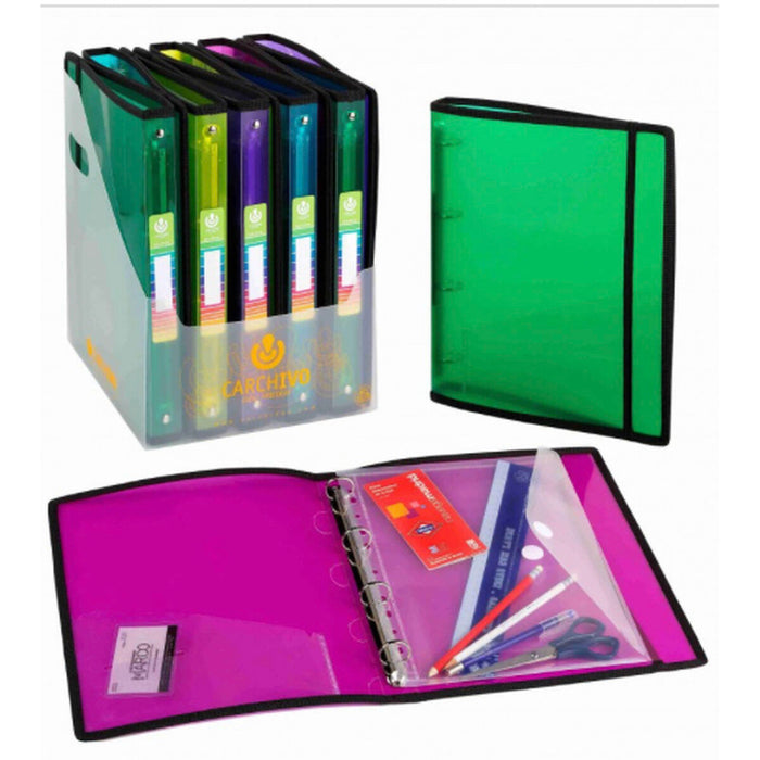 Biblioraft Carchivo Galben Din A4 4 Piese 32 x 27 x 3 cm