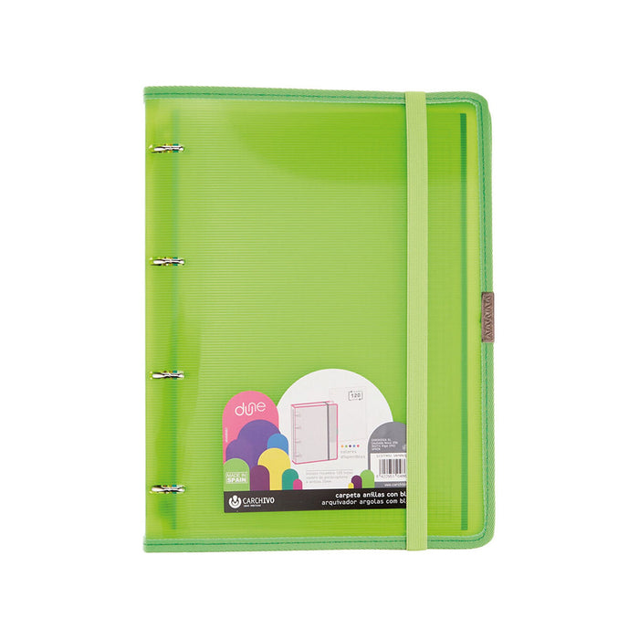 Biblioraft Carchivo Verde Din A4 4 Piese 32 x 27 x 3 cm