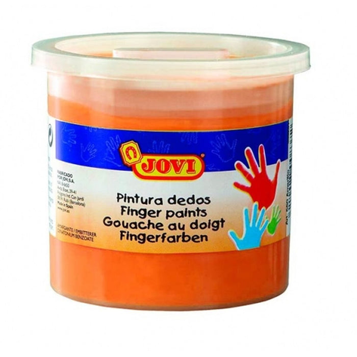 Vopsea pentru pictură cu degetele Jovi 5 Unități Vopsea pentru pictură cu degetele Portocaliu 125 ml