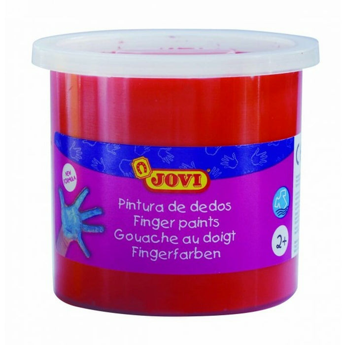 Vopsea pentru pictură cu degetele Jovi 5 Unități Roșu 5 Piese 125 ml