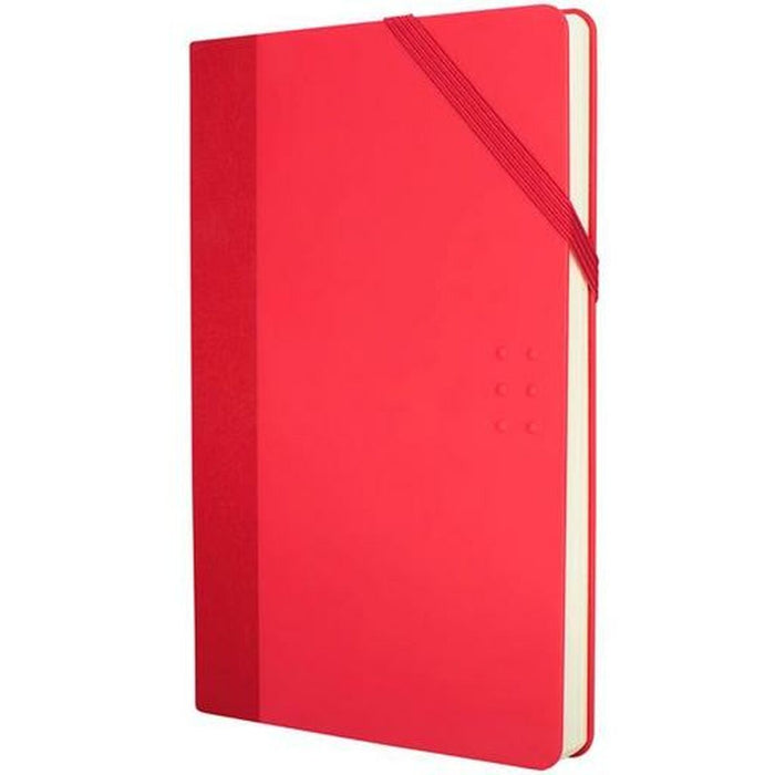 Carnet de note Milan Paperbook Alb Roșu 21 x 14,6 x 1,6 cm