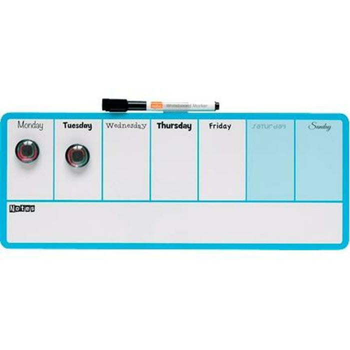 Planificator săptămânal Nobo Albastru 36 x 14 cm