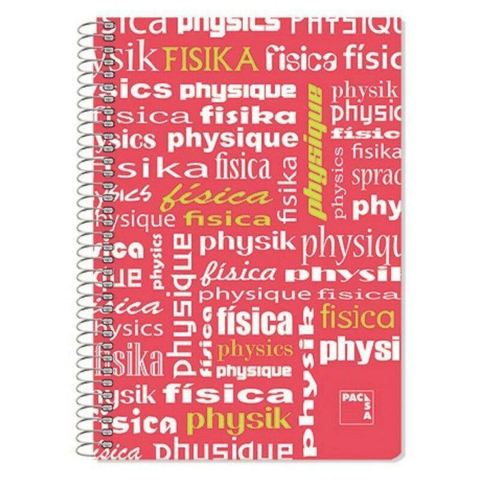 Notebook Pacsa Roșu Multicolor Din A4 4 Piese 80 Frunze