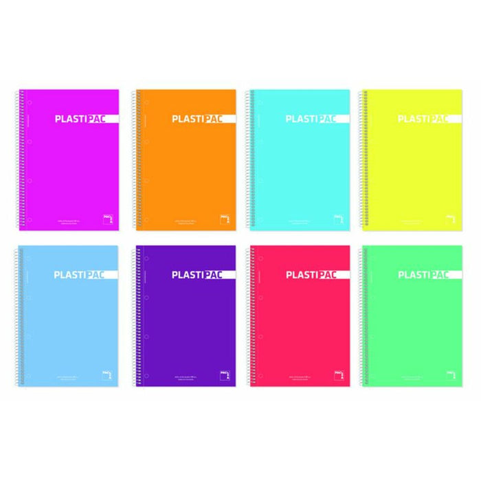 Set de caiete Pacsa Plastipac 4 Piese Multicolor A4 100 Frunze