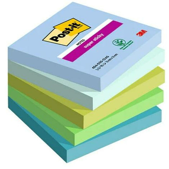Notițe cu Adeziv Post-it Super Sticky Multicolor 5 Piese 76 x 76 mm