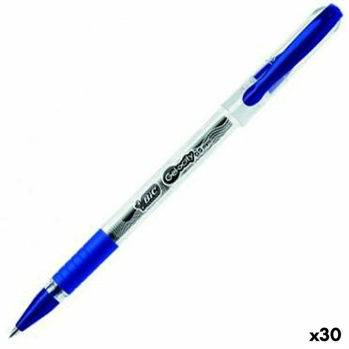 Pix cu gel Bic Ocity Stic Albastru 0,5 mm (30 Unități)