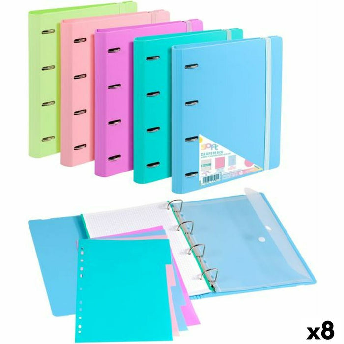 Biblioraft Carchivo Multicolor A4 (8 Unități)