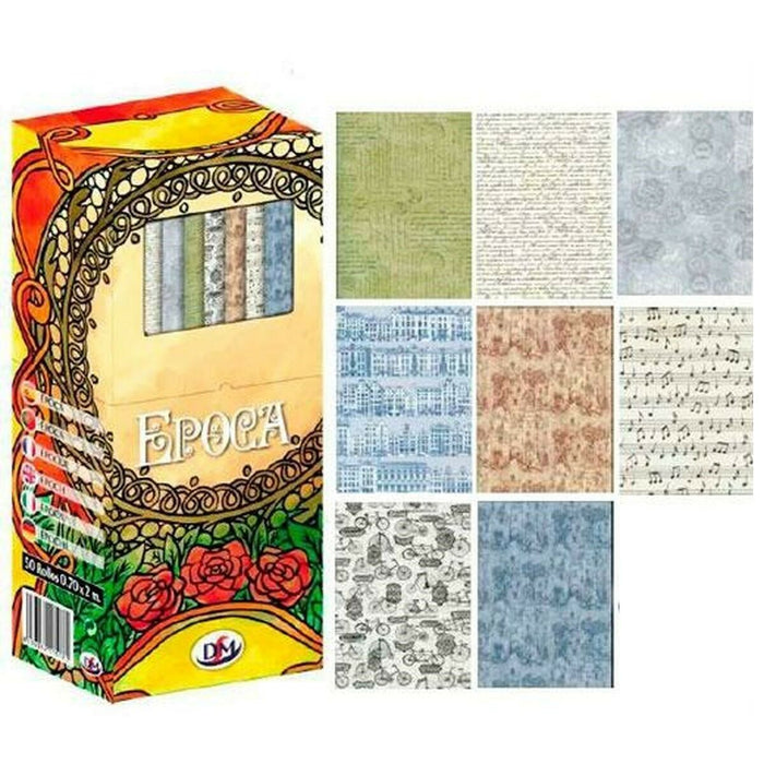 Ambalaj pentru cadouri DM Multicolor 70 x 200 cm (50 Unități)