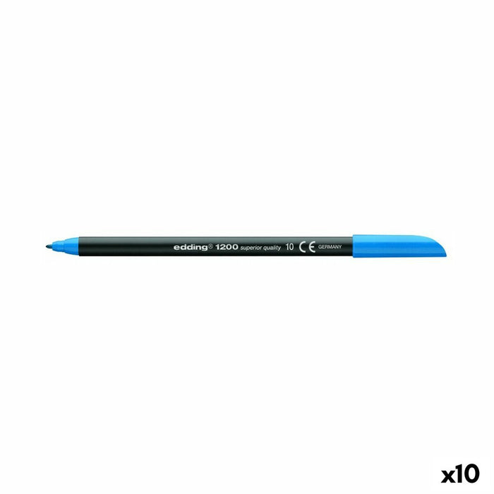 Cariocă Edding 1200 Metallic Albastru (10 Unități)