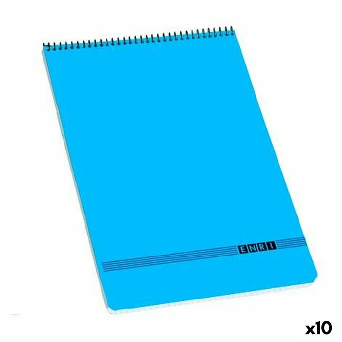Notebook ENRI 80 Frunze Albastru (10 Unități)