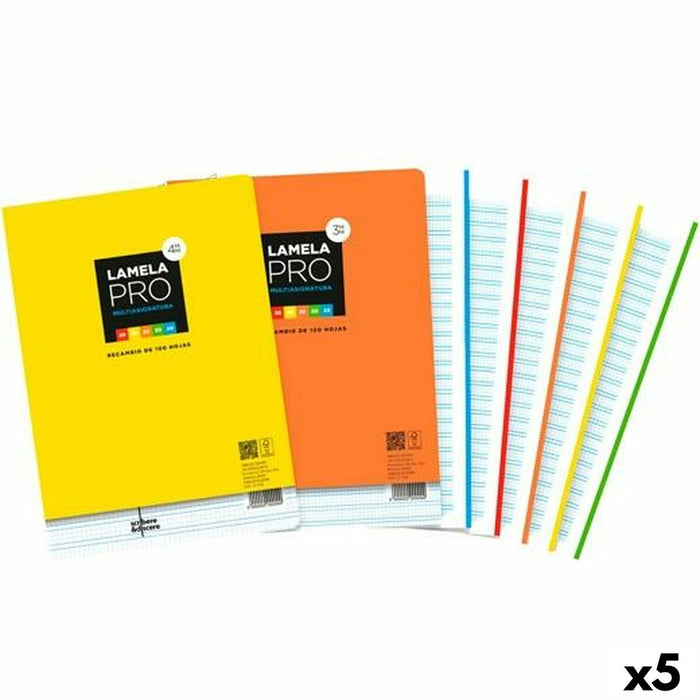 Foi de schimb Lamela Multicolor A4 100 Frunze 4 mm (5 Unități)