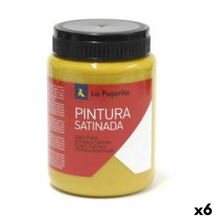 Tempera La Pajarita L-03 Oxide 6 Piese Finisaj satinat Şcoală Galben