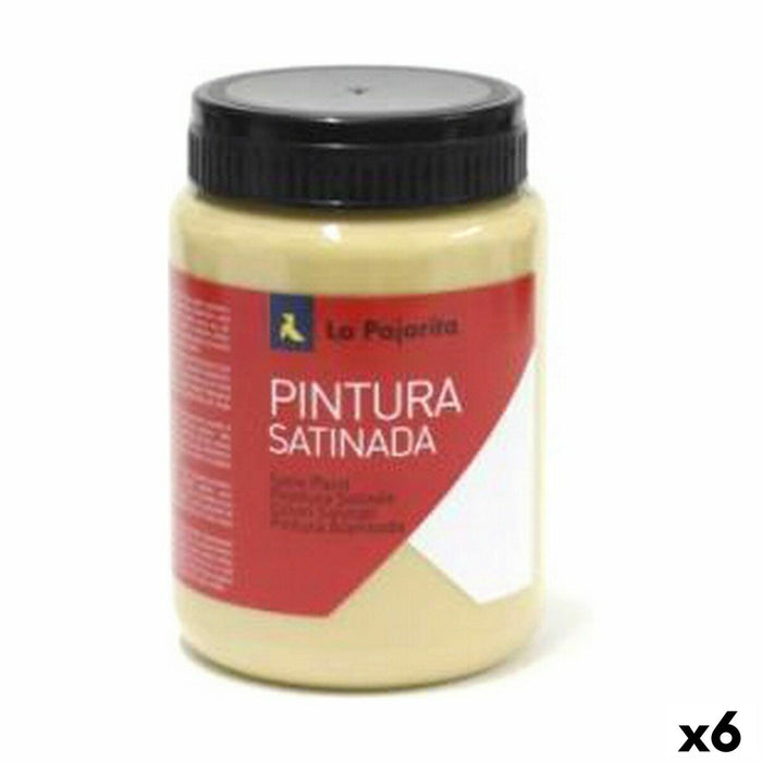 Tempera La Pajarita Siena L-04 6 Piese Finisaj satinat Galben Şcoală
