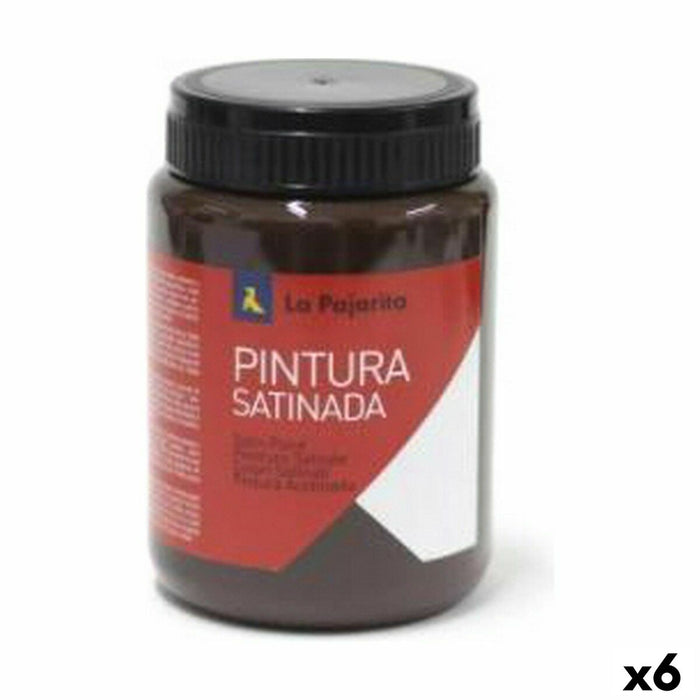 Tempera La Pajarita L-15 6 Piese Maro închis Şcoală Finisaj satinat