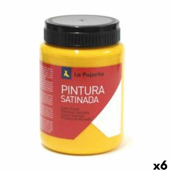 Tempera La Pajarita L-27 Galben Finisaj satinat Şcoală (35 ml) (6 Unități)