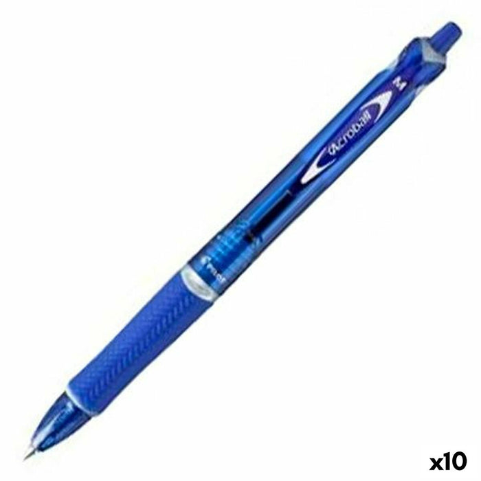 Stilou Pilot Acroball Albastru 0,4 mm (10 Unități)